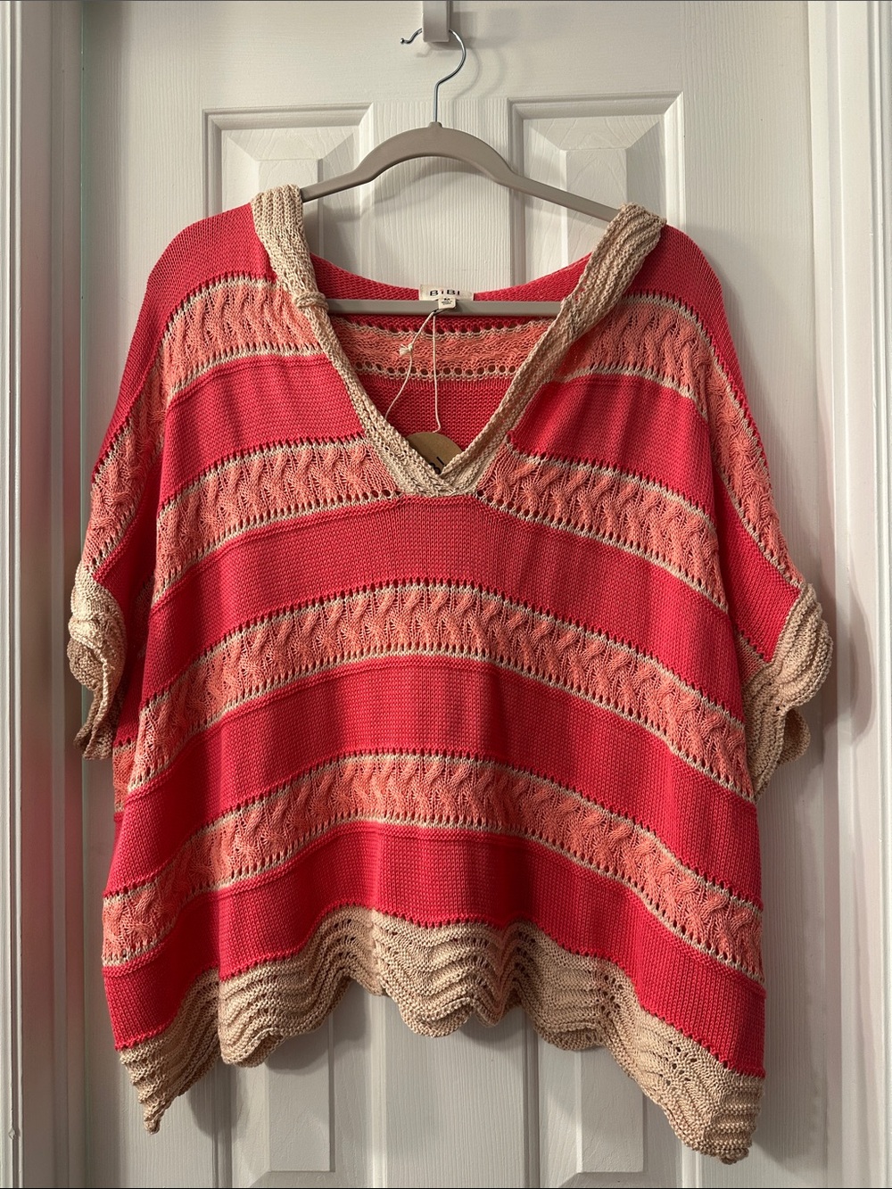 BiBi Crochet Hoodie Sweater
